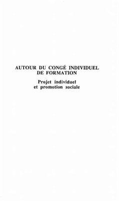 Autour du conge individuel de formation (eBook, PDF) - Collectif