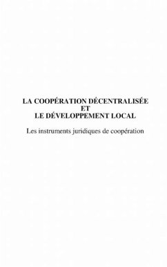 La cooperation decentralisee et le developpement local (eBook, PDF)