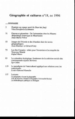 Cover Geographie et cultures n(deg)18 (eBook, PDF)