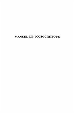 MANUEL DE SOCIOCRITIQUE (eBook, PDF)