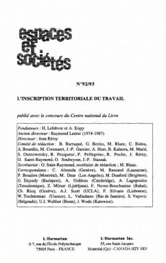 L'INSCRIPTION TERRITORIALE DU TRAVAIL (n(deg) 92-93) (eBook, PDF)
