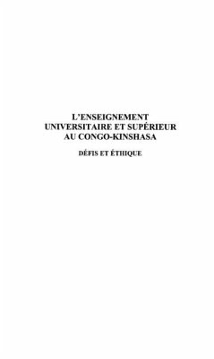L'enseignement universitaire et superieur au Congo-Kinshasa (eBook, PDF)
