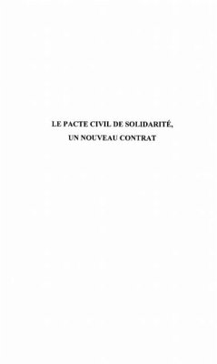 Cover LE PACTE CIVIL DE SOLIDARITE (eBook, PDF)