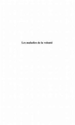 Maladies de la volonte (eBook, PDF)