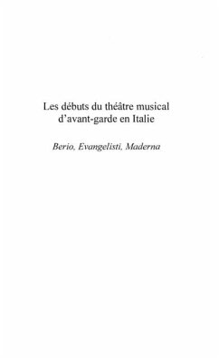 Debuts du theatre musical d'avant-garde en Italie Les (eBook, PDF)