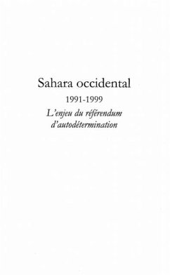 SAHARA OCCIDENTAL 1991-1999 (eBook, PDF)