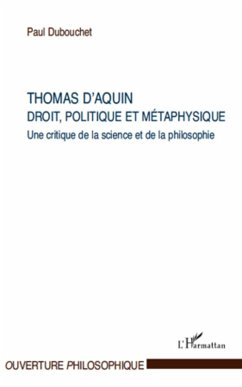 Cover Thomas d'aquin : droit, politique et metaphysique - une crit (eBook, ePUB)