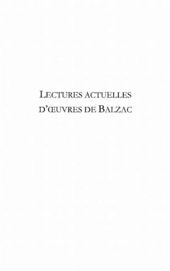 Lectures actuelles de l'oeuvrede Balzac (eBook, PDF) - Ramognino Nicole