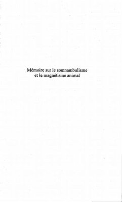 Memoire sur le somnambulisme et le magnetisme animal (eBook, PDF)