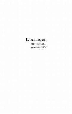 Cover Afrique orientale annuaire 2004 (eBook, PDF)