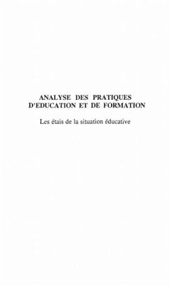 Analyse des pratiques d'education et de formation (eBook, PDF)