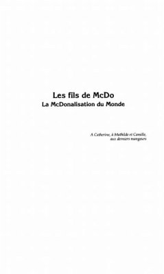 LES FILS DE McDO (eBook, PDF)