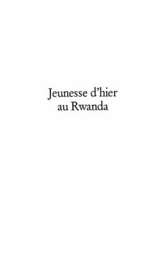 Cover Jeunesse d'hier au rwanda (eBook, PDF)