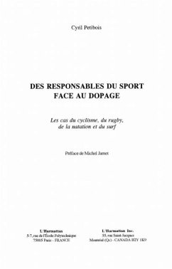 Des responsables du sport face au dopage (eBook, PDF) Des responsables du sport face au dopage (eBook, PDF)