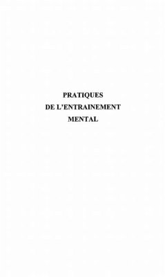Cover Pratiques de l'entrainement mental (eBook, PDF)