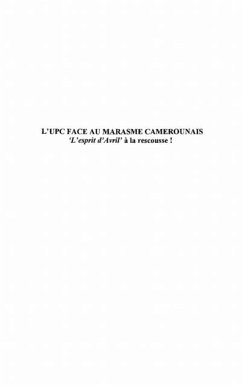 Cover Upc face au marasme camerounais (eBook, PDF)