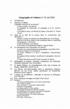 Cover Geographie et cultures no. 42 (eBook, PDF)