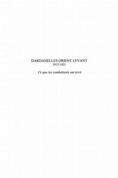 Cover Dardanelles orient Levant 1915-1921 (eBook, PDF)