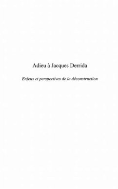 Adieu a Jacques Derrida (eBook, PDF) Adieu a Jacques Derrida (eBook, PDF)