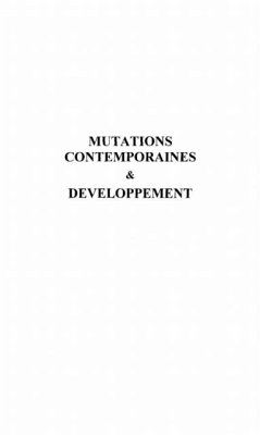 Mutations contemporaines et developpement (eBook, PDF)