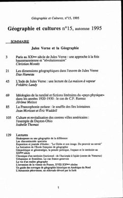 Cover Geographie et cultures n(deg)15 (eBook, PDF)