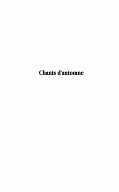 Chants d'automne (eBook, PDF) - Christiane Saleh