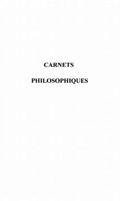 Carnets philosophiques (eBook, PDF)
