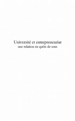 Universite et entrepreneuriat (eBook, PDF)