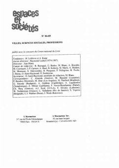 Villes, sciences sociales, professions (eBook, PDF) Villes, sciences sociales, professions (eBook, PDF)
