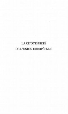 LA CITOYENNETE DE L'UNION EUROPEENNE (eBook, PDF)