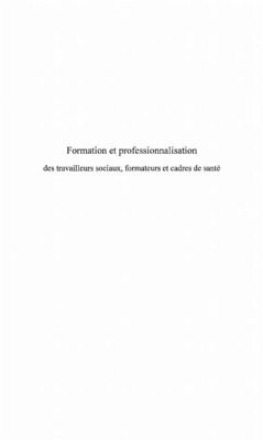 Cover Formation et professionnalisation des tr (eBook, PDF)