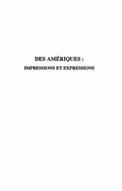 Cover DES AMERIQUES IMPRESSIONS ET EXPRESSIONS (eBook, PDF)
