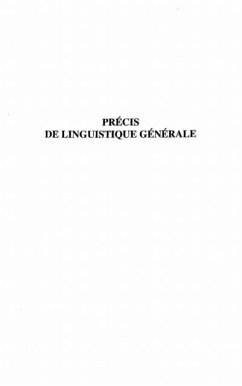 Precis de Linguistique Generale (eBook, PDF)