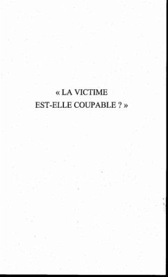 La victime est-elle coupable ? (eBook, PDF)