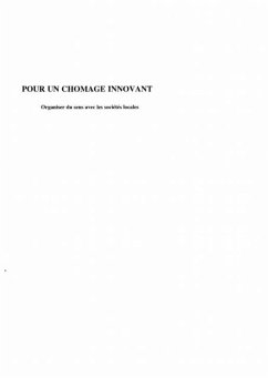 Cover Pour un chomage innovant (eBook, PDF)