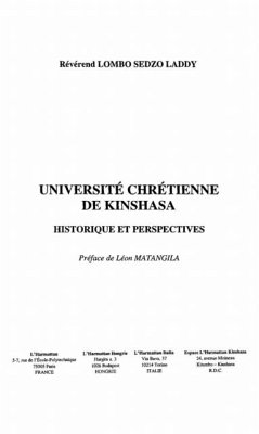 Universite chretienne de kinshasa (eBook, PDF) Universite chretienne de kinshasa (eBook, PDF)