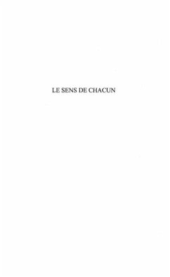 Sens de chacun le (eBook, PDF) Sens de chacun le (eBook, PDF)