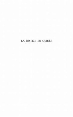Cover LA JUSTICE EN GUINEE (eBook, PDF)