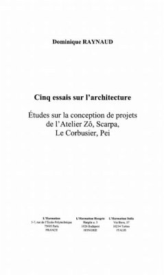 Cinq essais sur l'architecture (eBook, PDF)