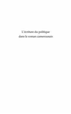 Cover L'ecriture du politique dans le roman camerounais (eBook, PDF)