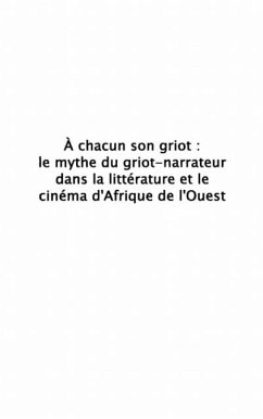 Cover chacun son griot (eBook, PDF)