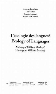 Cover ECOLOGIE DES LANGUES - ECOLOGYOF LANGUAGES (eBook, PDF)