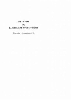 LES METIERS DE LA SOLIDARITE INTERNATIONALE (eBook, PDF)