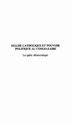 Eglise catholique et pouvoir politique au Congo-Zaire (eBook, PDF)