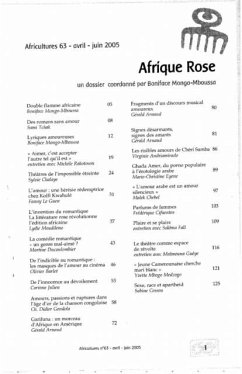 Cover Afrique rose 63 (eBook, PDF)