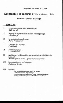 Cover Geographie et cultures n(deg)13 (eBook, PDF)