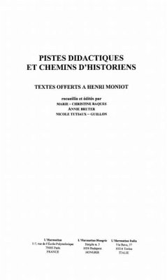 Cover Pistes didactiques et chemins d'histoires (eBook, PDF)