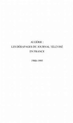 Cover Algerie les derapages du journal televis (eBook, PDF)