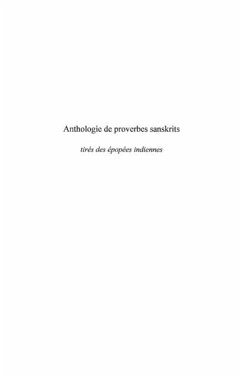 Cover Anthologie proverbes sanskritstires epo (eBook, PDF)