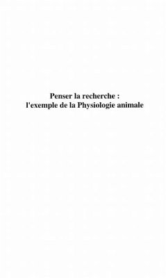 Penser la recherche: l'exemplede la phy (eBook, PDF)